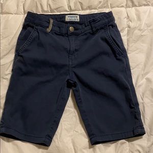 Boys Navy Blue Mayoral Shorts